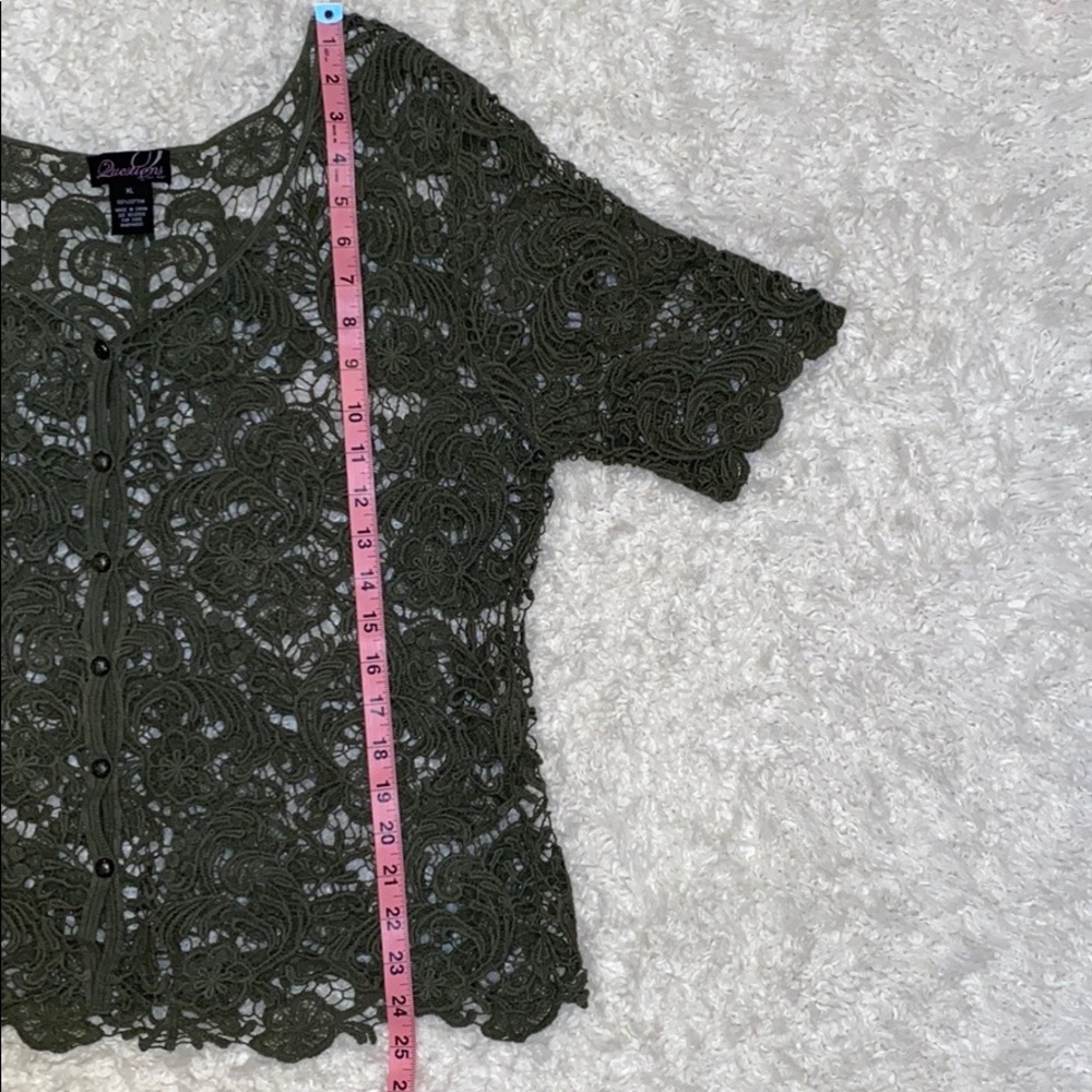 Crochet Button Up Top - Picture 6 of 7